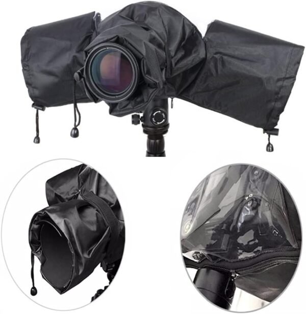 Camera Rain Cover, Professional Universal Waterproof Camera Protector Cover for Canon Nikon and Other SLR Cameras.