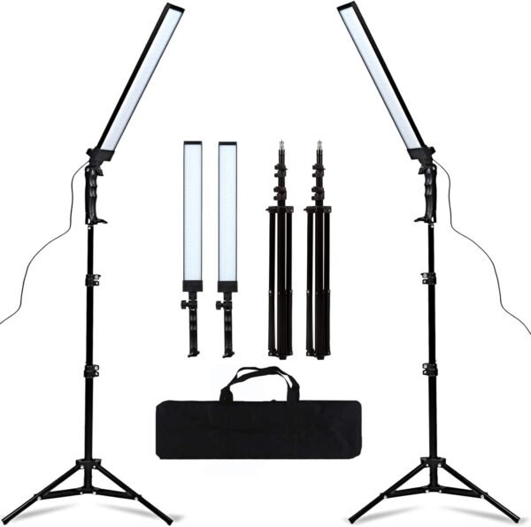 GSKAIWEN LED Light Photography Studio LED Lighting Kit Adjustable Light with Light Stand Tripod Bag Photographic Video Fill Light