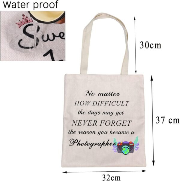 BNQL Photographer Gifts Tote Bag Photography Lovers Gifts Camera Gifts for Photographers Graduation Gifts