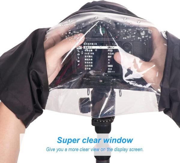 Camera Rain Cover, Professional Universal Waterproof Camera Protector Cover for Canon Nikon and Other SLR Cameras.