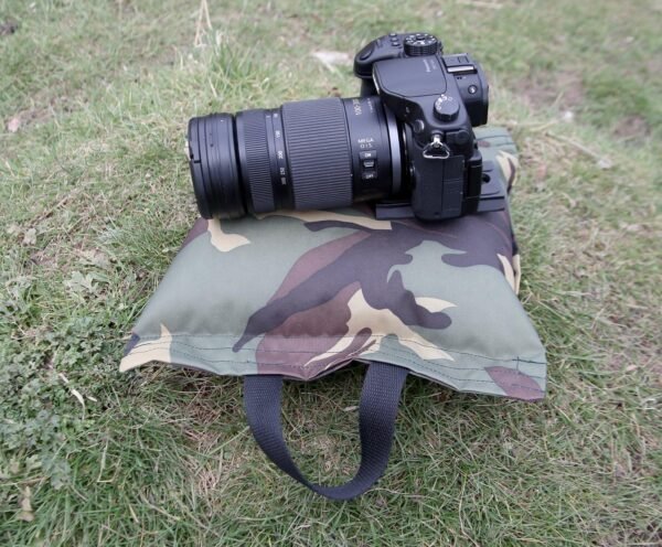 Camera Bean Bag. Prefilled. Compact and Lightweight for Supporting Photography Lens