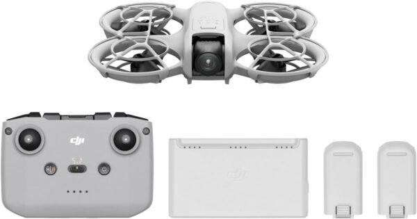 DJI Neo Fly More Combo, Mini Drone with Camera 4K Professional, 135g Self Flying Drone that Follows Me, Palm Takeoff, AI Subject Tracking, QuickShots, Stabilized Video, with RC-N3 and 3 Batteries