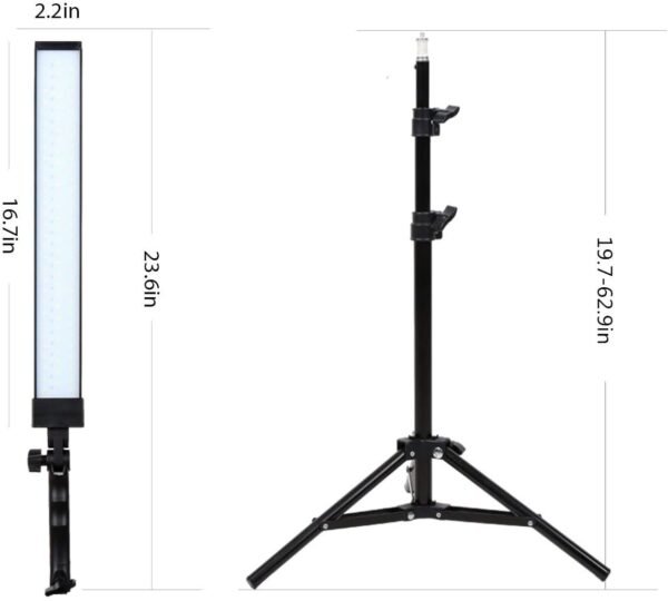 GSKAIWEN 180 LED Light Photography Studio LED Lighting Kit Adjustable Light with Light Stand Tripod Photographic Video Fill Light