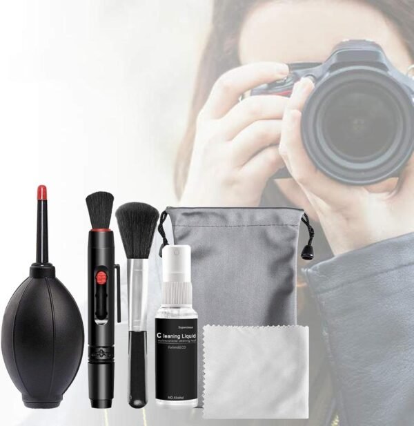 Camera Cleaning Kit, Professional Lens Cleaning Kit For Cameras, Cleaning Tool Set For Camera Lens Laptop Keyboard Cleaning, Keyboard Cleaner Air Blower Cleaning Accessories Photography Props