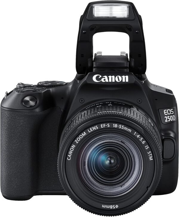 Canon EOS 250D + Canon EF-s 18-55mm f/4-5.6 IS STM Lens – Black